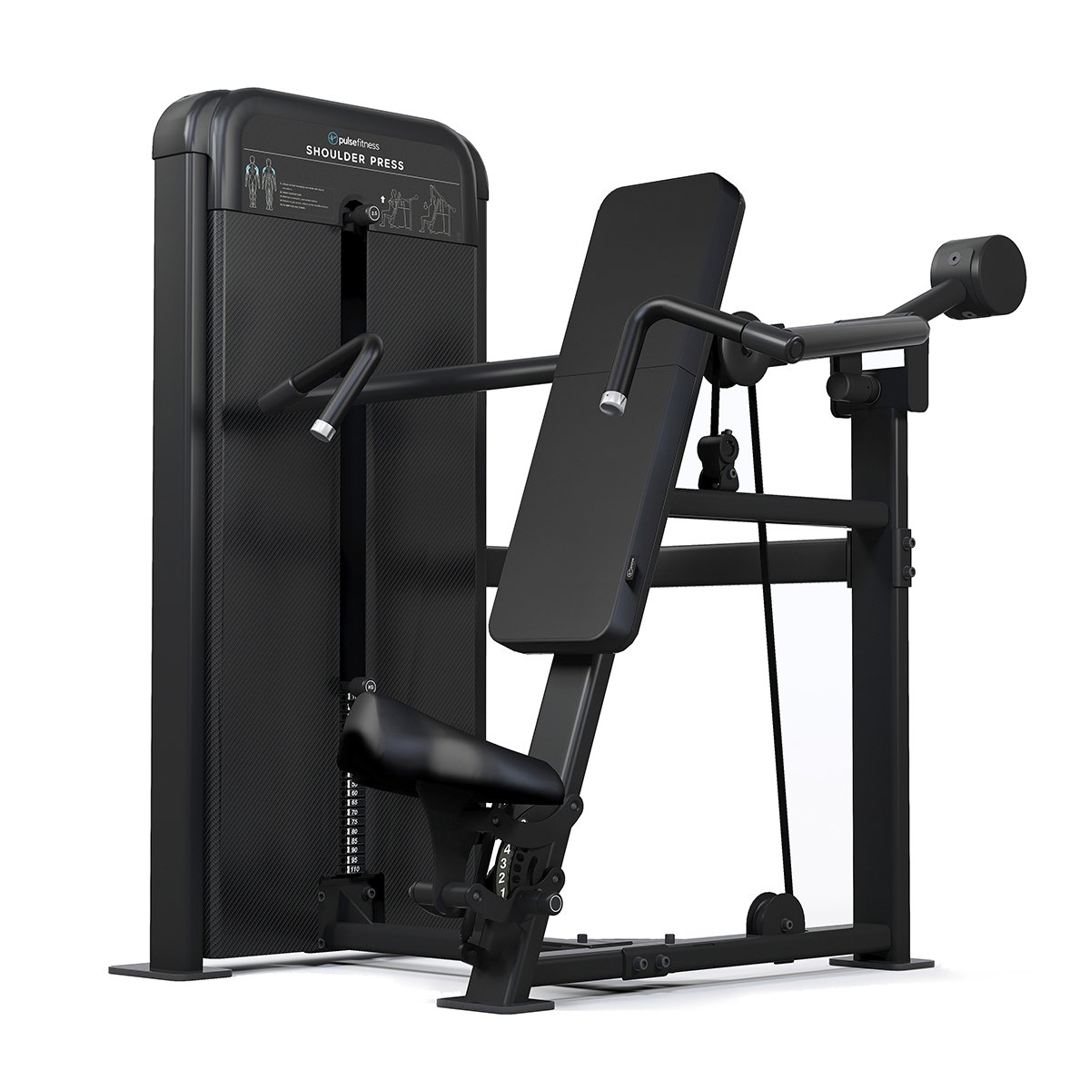 Presse Épaules Classic (Bras Dépendant) Tour de Piles 1×80 kg
